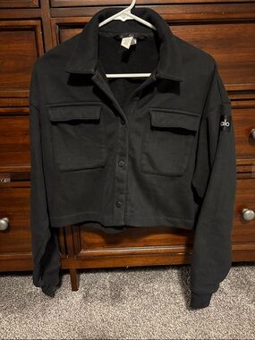 ALO Yoga Black Button up Jacket
